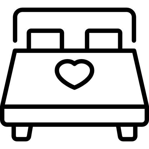 Double bed house things double bedroom icon