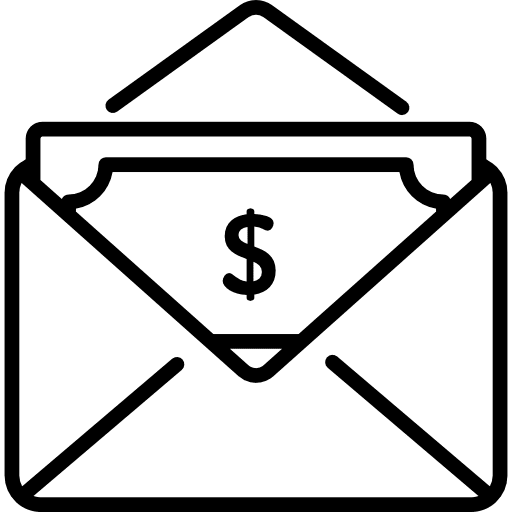 Money business and finance payment envelope icon