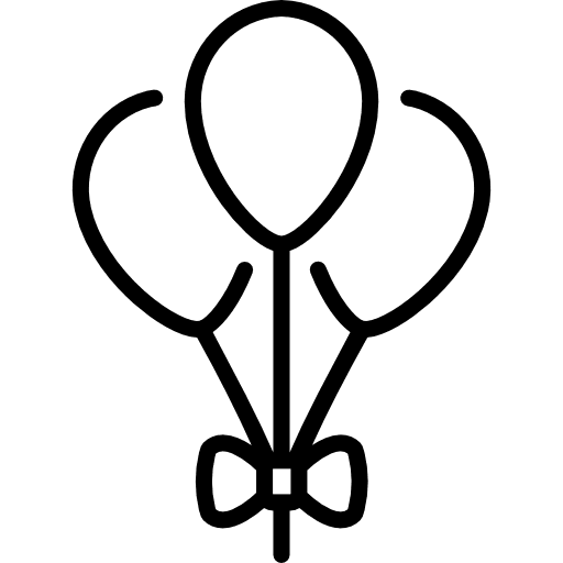 Balloons celebration birthday balloons icon