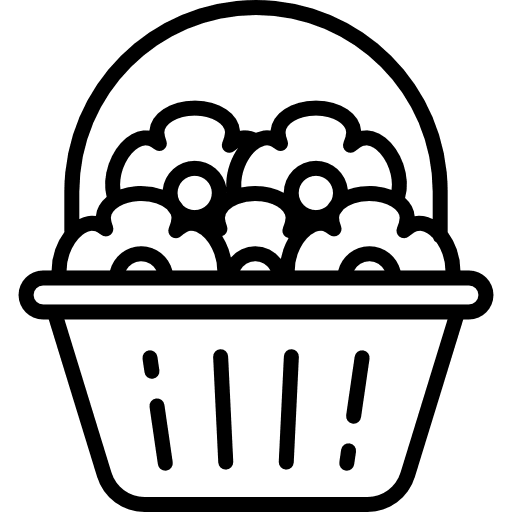 Flower flower basket flowers icon