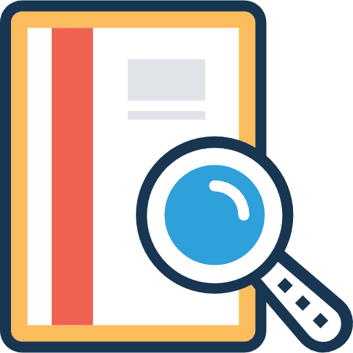 Agenda business search agenda icon