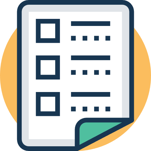 List checking tasks tick icon