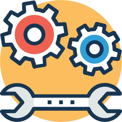 Maintenance settings maintenance construction and tools icon
