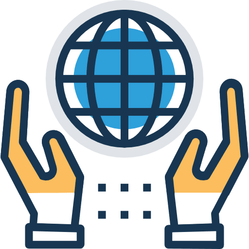 Worldwide signs multimedia internet icon