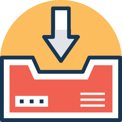 Inbox symbol received mail icon