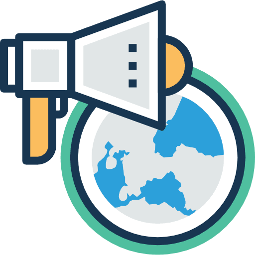 Megaphone promotion business and finance megaphone icon