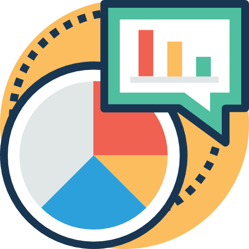 Analytics seo and web statistics stats icon