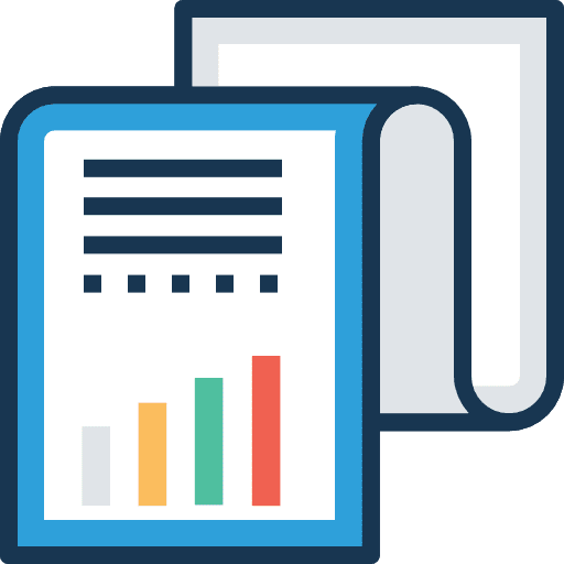Analytics stats business seo and web icon
