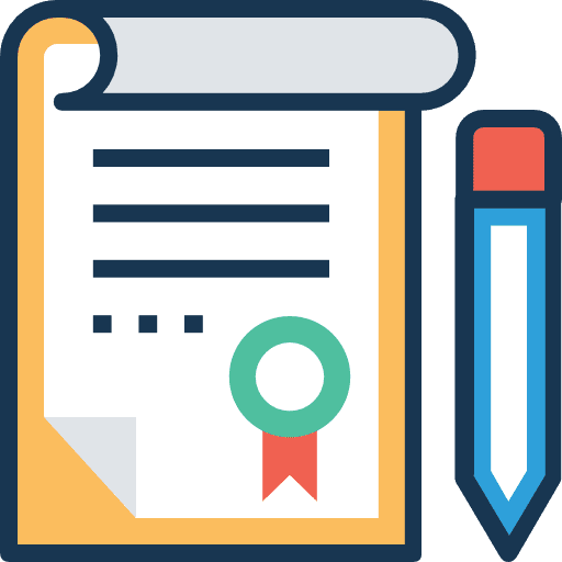 Contract contract writing signing icon