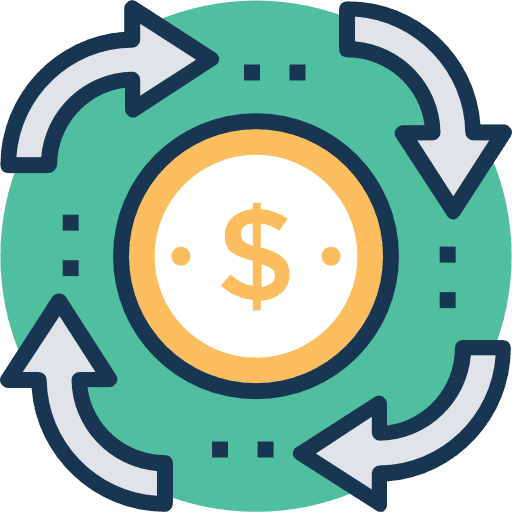 Dollar coins cash dollar coins business and finance icon