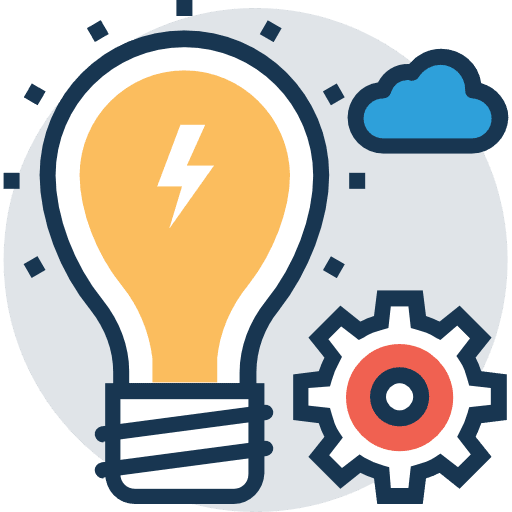 Idea technology invention electricity icon