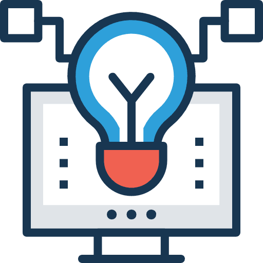 Idea ui invention illumination icon