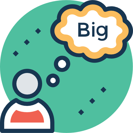 Thinking user seo and web thinking icon