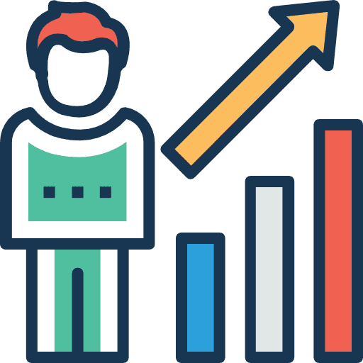 Analytics head seo user icon