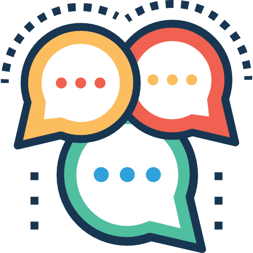 Chat chat communications speech bubble icon