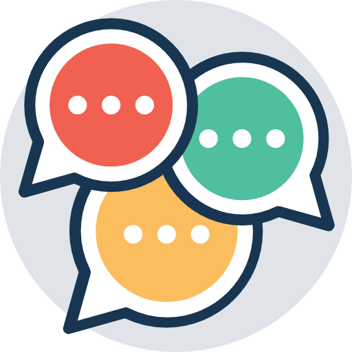 Chat speech bubble chat communication icon