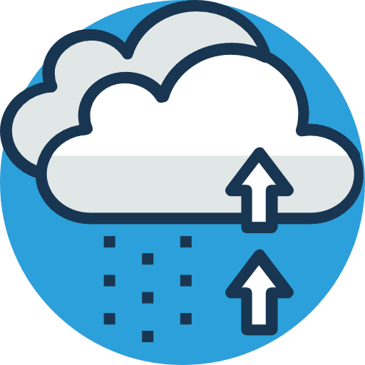 Cloud computing storage ui multimedia option icon
