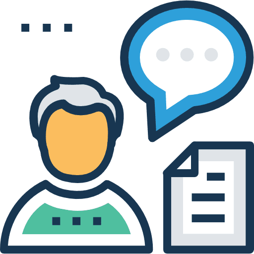 Customer service speech bubble communications customer service icon