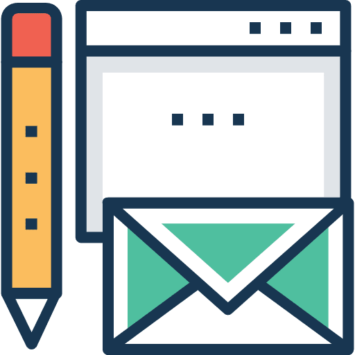 Marketing browser email marketing icon