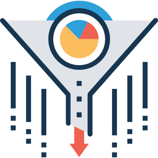 Filter funnel filter tools and utensils icon