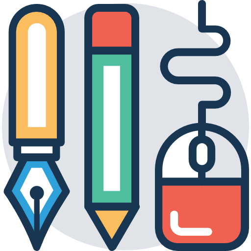 Graphic design seo and web digital mouse icon