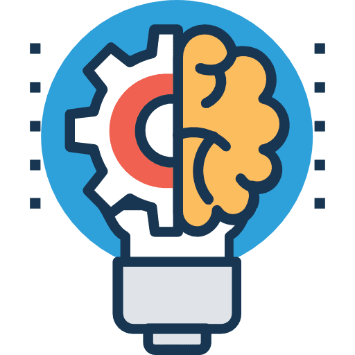 Idea seo and web creative implement icon