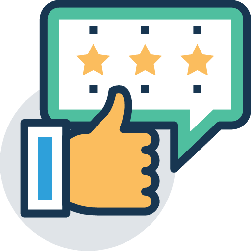 Rating rating review seo and web icon