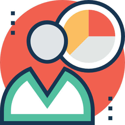 Analytics avatar user stats icon