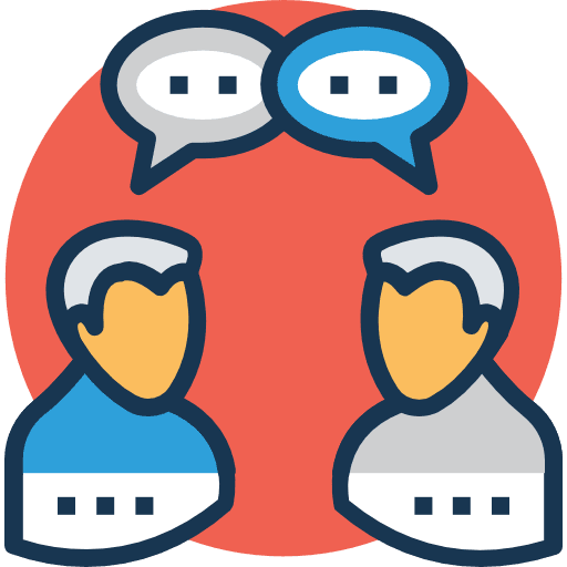 Chat people chatting talk icon