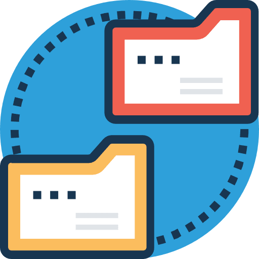 Folder data storage file storage folder icon