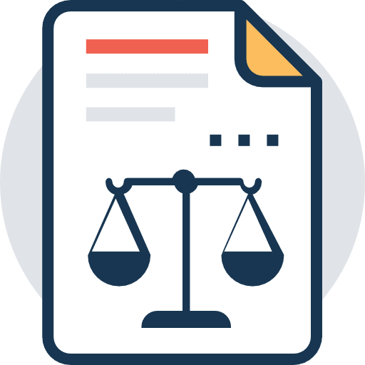 Agreement arragement files and folders license icon