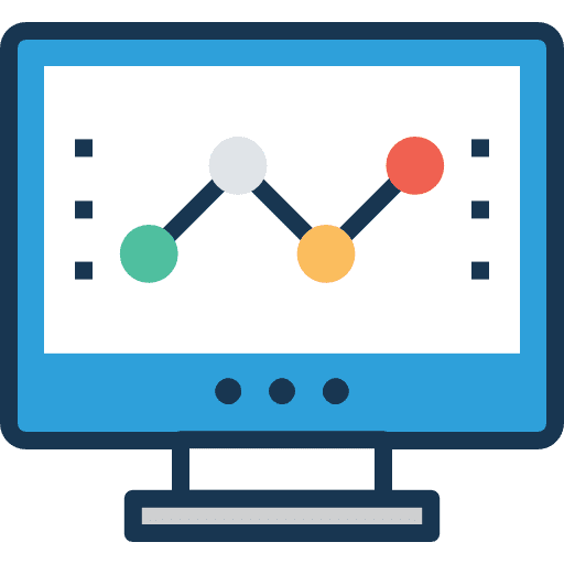 Analytics business and finance computer seo and web icon