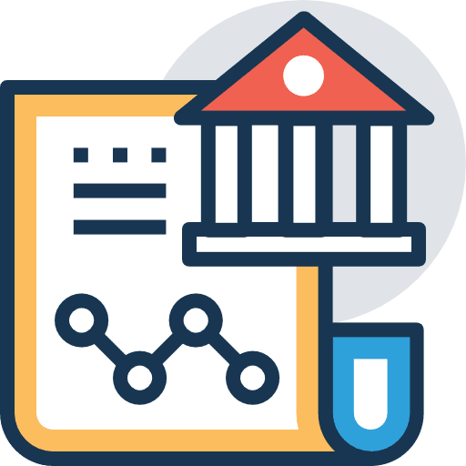 Infographics stats graph line chart icon