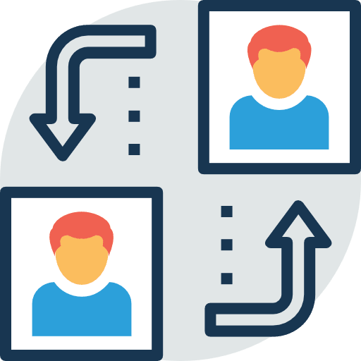 Network avatar network social network icon