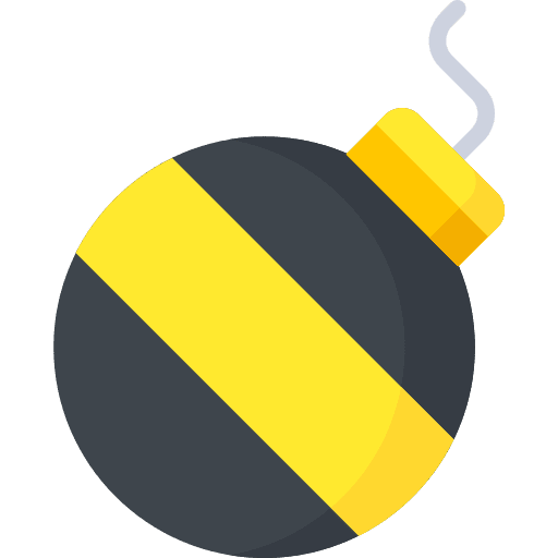 Bomb explosive miscellaneous terrorism icon