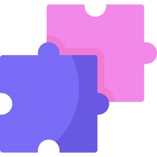 Puzzle game shapes gaming icon