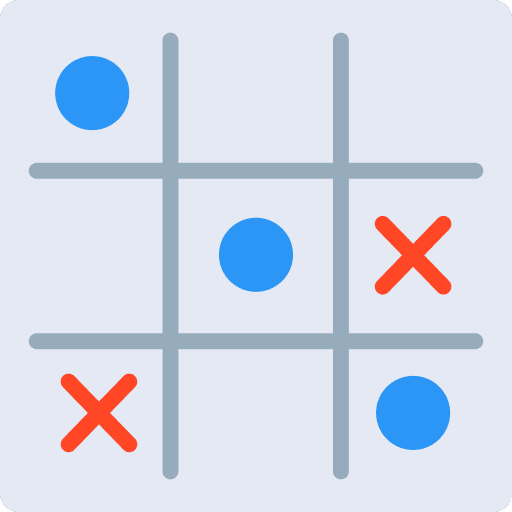 Tic tac toe game hobbies and free time circles icon