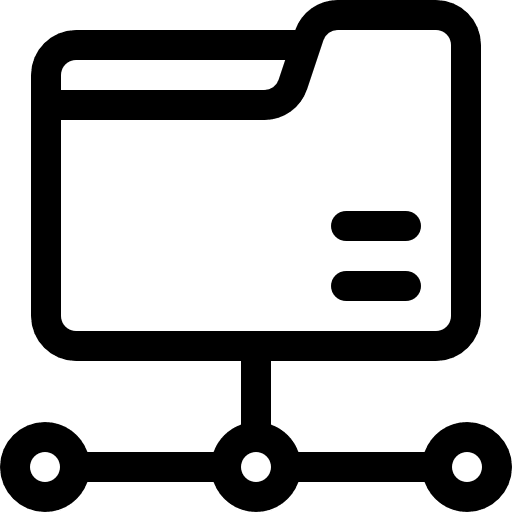 Folder active directory folder office material icon