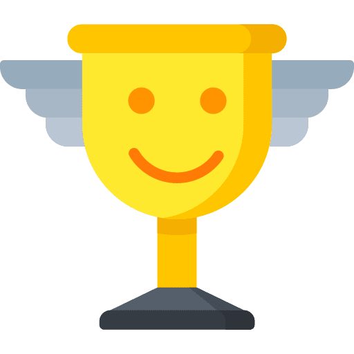 Trophy gaming sports and competition marketing icon