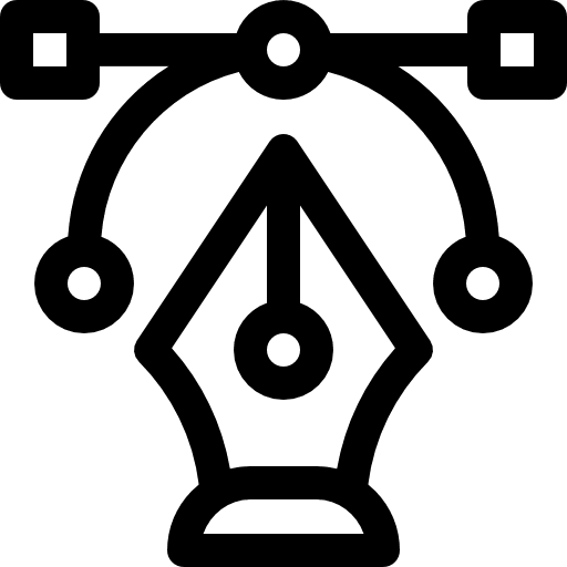 Vector interface graphic tool pen icon
