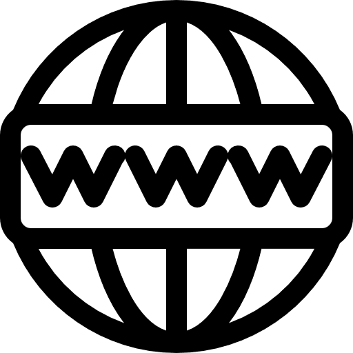 World wide web seo and web computer www icon