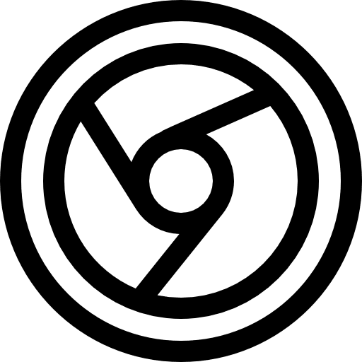 Chrome black white chrome logo chrome computer icon