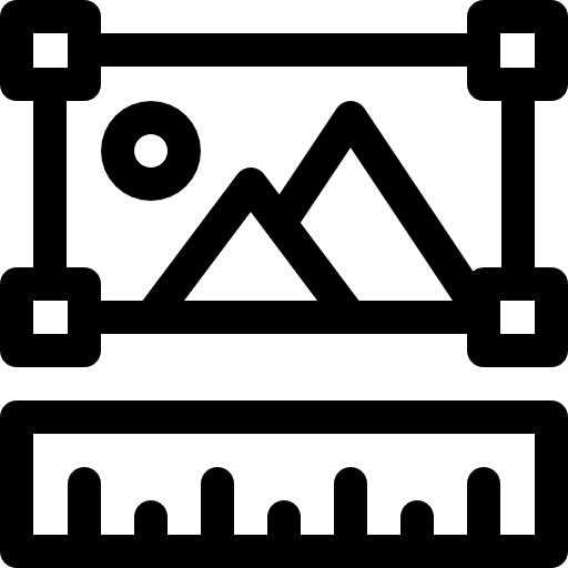 Graphic art and design paper graphic icon