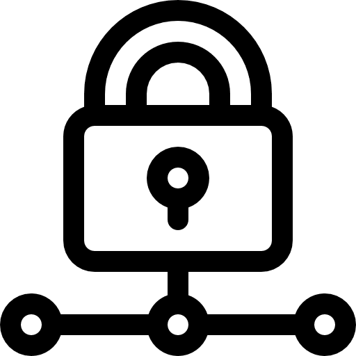 Lock padlock locked security icon