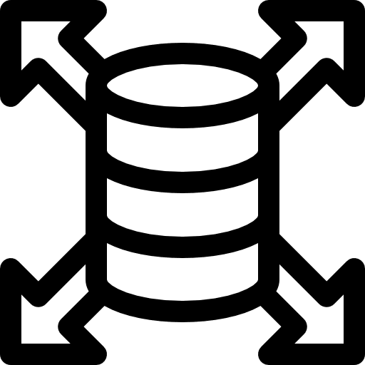 Server files technology hosting icon