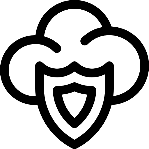 Shield padlock technology privacy icon