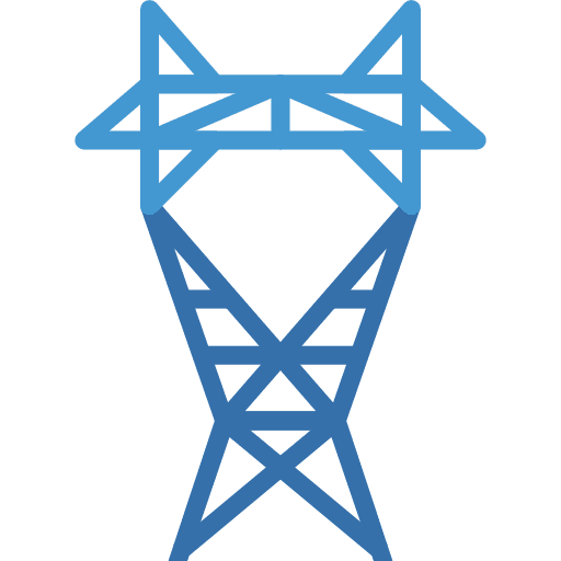 Electric tower electronics ecology and environment architecture and city icon