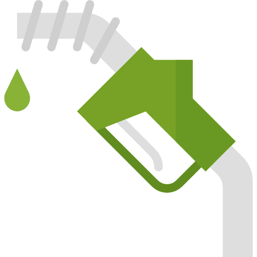 Green energy gas station ecology and environment ecology icon