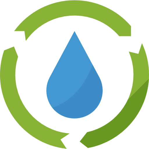 Water water cycle recycling icon