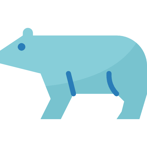 Polar bear polar bear animal zoo icon